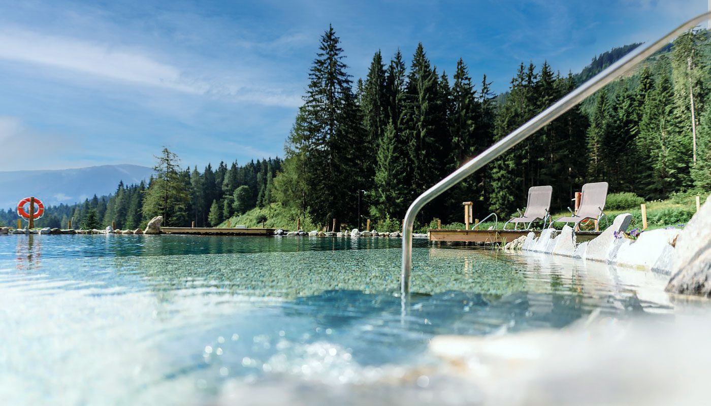 Natur-Schwimmteich am Gsenghof in Filzmoos