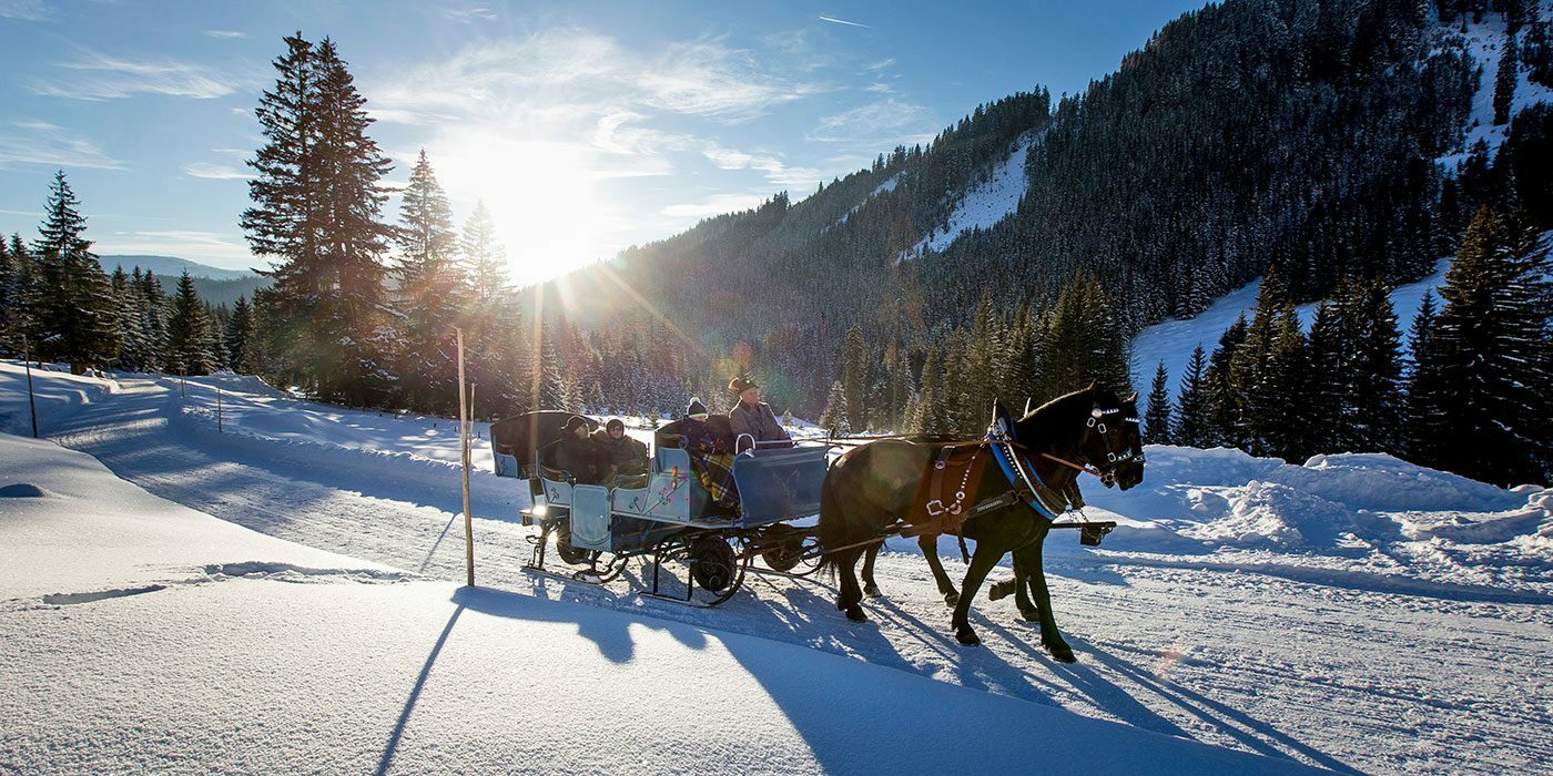 Pferdeschlittenfahrten - Winterurlaub in Filzmoos
